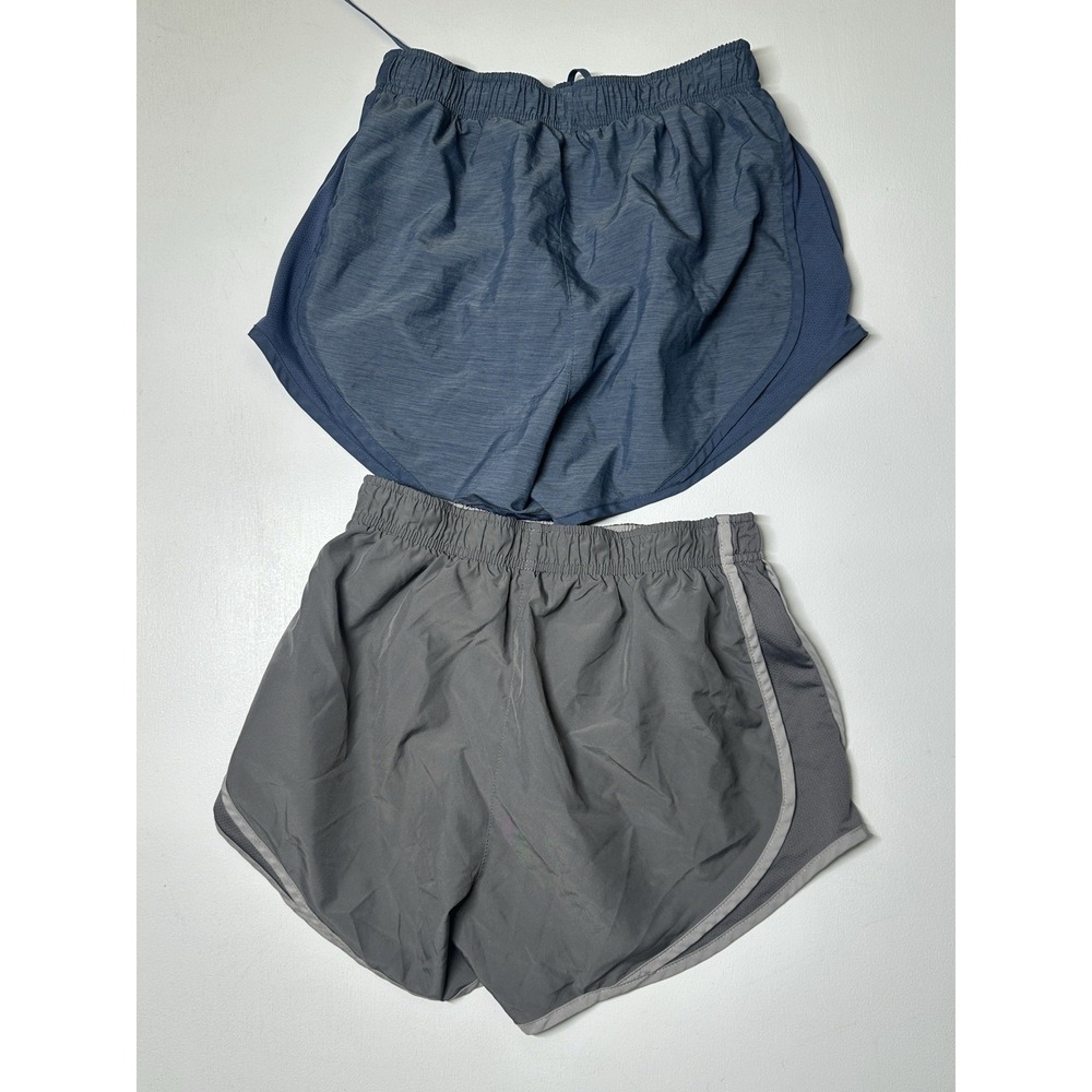 Two Pair Nike Dri-Fit Running Shorts Gray and Blue, Sz: S (b46) - Picture 2 of 5
